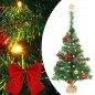 Künstlicher Weihnachtsbaum mit Kugeln und LEDs Grün 64 cm Künstlicher Weihnachtsbaum mit Kugeln und LEDs Grün 64 cm