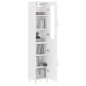 vidaXL Highboard Hochglanz-Weiß 34,5x34x180 cm Holzwerkstoff vidaXL Highboard Hochglanz-Weiß 34,5x34x180 cm Holzwerkstoff