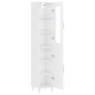 vidaXL Highboard Hochglanz-Weiß 34,5x34x180 cm Holzwerkstoff vidaXL Highboard Hochglanz-Weiß 34,5x34x180 cm Holzwerkstoff