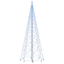 LED-Weihnachtsbaum mit Metallstange 1400 LEDs Blau 5 m