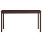 Esstisch Dunkelbraun 140 x 70 x 73 cm Kiefernholz Esstisch Dunkelbraun 140 x 70 x 73 cm Kiefernholz