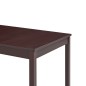 Esstisch Dunkelbraun 140 x 70 x 73 cm Kiefernholz Esstisch Dunkelbraun 140 x 70 x 73 cm Kiefernholz