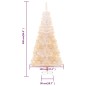 Künstlicher Weihnachtsbaum Schillernde Spitzen Weiß 240 cm PVC Künstlicher Weihnachtsbaum Schillernde Spitzen Weiß 240 cm PVC