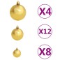 100-tlg. Weihnachtskugel-Set 3/4/6 cm Braun/Bronze/Golden 100-tlg. Weihnachtskugel-Set 3/4/6 cm Braun/Bronze/Golden