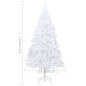 Künstlicher Weihnachtsbaum mit Dicken Zweigen Weiß 210 cm PVC Künstlicher Weihnachtsbaum mit Dicken Zweigen Weiß 210 cm PVC