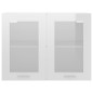 vidaXL Hängeglasschrank Hochglanz-Weiß 80x31x60 cm Holzwerkstoff vidaXL Hängeglasschrank Hochglanz-Weiß 80x31x60 cm Holzwerkstoff