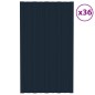 Dachpaneele 36 Stk. Verzinkter Stahl Anthrazit 80x45 cm Dachpaneele 36 Stk. Verzinkter Stahl Anthrazit 80x45 cm