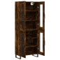 Highboard Räuchereiche 69,5x34x180 cm Holzwerkstoff Highboard Räuchereiche 69,5x34x180 cm Holzwerkstoff