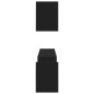 Wandregale 2 Stk. Schwarz 100x15x20 cm Holzwerkstoff Wandregale 2 Stk. Schwarz 100x15x20 cm Holzwerkstoff