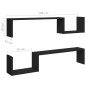 Wandregale 2 Stk. Schwarz 100x15x20 cm Holzwerkstoff Wandregale 2 Stk. Schwarz 100x15x20 cm Holzwerkstoff