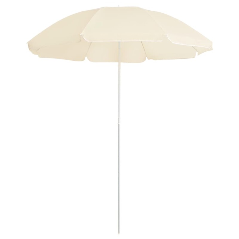 vidaXL Sonnenschirm mit Stahlmast Sandfarben 180 cm vidaXL Sonnenschirm mit Stahlmast Sandfarben 180 cm