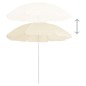 vidaXL Sonnenschirm mit Stahlmast Sandfarben 180 cm vidaXL Sonnenschirm mit Stahlmast Sandfarben 180 cm