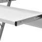 Computertisch Computerwagen PC Tisch Bürotisch Laptop auf Rollen weiß Computertisch Computerwagen PC Tisch Bürotisch Laptop auf Rollen weiß