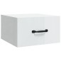 Wand-Nachttische 2 Stk. Hochglanz-Weiß 35x35x20 cm Wand-Nachttische 2 Stk. Hochglanz-Weiß 35x35x20 cm
