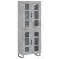Highboard Betongrau 69,5x34x180 cm Holzwerkstoff Highboard Betongrau 69,5x34x180 cm Holzwerkstoff