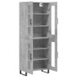 Highboard Betongrau 69,5x34x180 cm Holzwerkstoff Highboard Betongrau 69,5x34x180 cm Holzwerkstoff