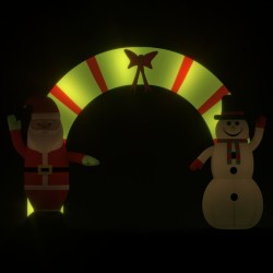 Aufblasbarer Weihnachtsbogen mit LEDs 270 cm