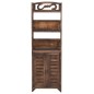 vidaXL Vitrine Dunkelbraun 46x24x140 cm Massivholz Paulownia vidaXL Vitrine Dunkelbraun 46x24x140 cm Massivholz Paulownia