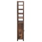 vidaXL Vitrine Dunkelbraun 46x24x140 cm Massivholz Paulownia vidaXL Vitrine Dunkelbraun 46x24x140 cm Massivholz Paulownia