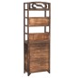 vidaXL Vitrine Dunkelbraun 46x24x140 cm Massivholz Paulownia vidaXL Vitrine Dunkelbraun 46x24x140 cm Massivholz Paulownia
