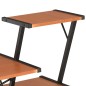 Schreibtisch mit Regal Schwarz und Braun 116×50×93 cm Schreibtisch mit Regal Schwarz und Braun 116×50×93 cm