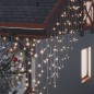 Lichtervorhang LED Eiszapfen 10 m 400 LED Warmweiß 8 Funktionen Lichtervorhang LED Eiszapfen 10 m 400 LED Warmweiß 8 Funktionen