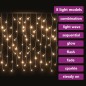 Lichtervorhang LED Eiszapfen 10 m 400 LED Warmweiß 8 Funktionen Lichtervorhang LED Eiszapfen 10 m 400 LED Warmweiß 8 Funktionen