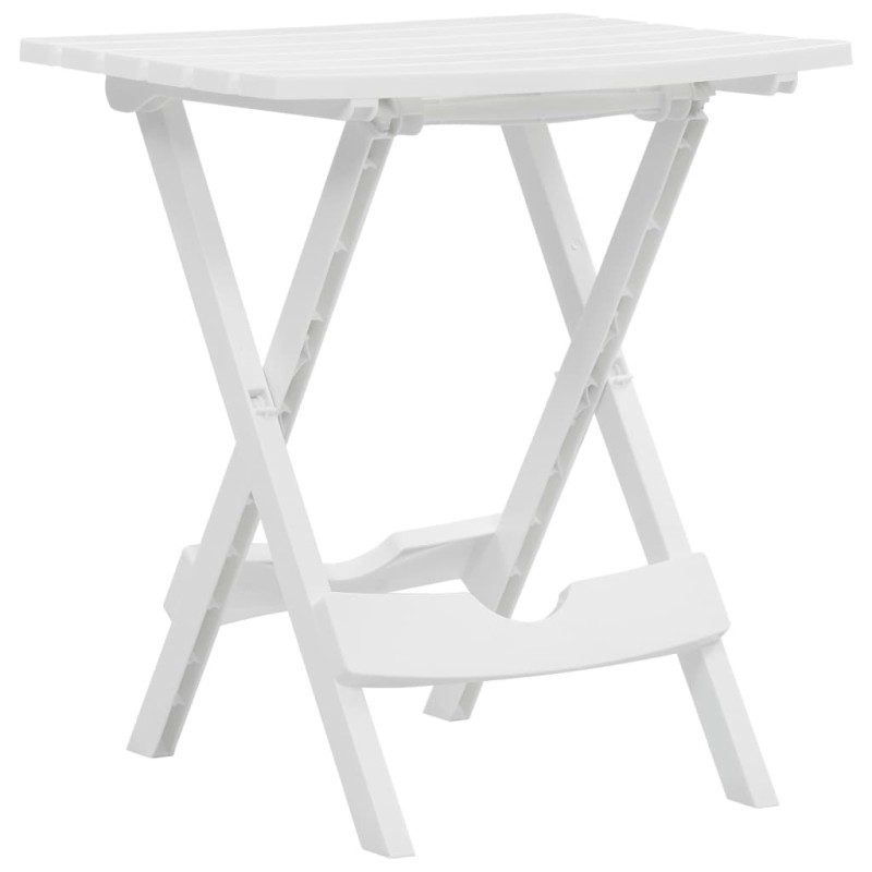 Gartentisch Klappbar 45,5 x 38,5 x 50 cm Weiß Gartentisch Klappbar 45,5 x 38,5 x 50 cm Weiß