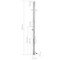 vidaXL Gartendusche 220 cm Edelstahl vidaXL Gartendusche 220 cm Edelstahl