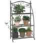 vidaXL Blumenregal Schwarz 56x30x96 cm Stahl vidaXL Blumenregal Schwarz 56x30x96 cm Stahl