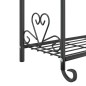 vidaXL Blumenregal Schwarz 56x30x96 cm Stahl vidaXL Blumenregal Schwarz 56x30x96 cm Stahl