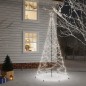 LED-Weihnachtsbaum mit Metallstange 500 LEDs Kaltweiß 3 m LED-Weihnachtsbaum mit Metallstange 500 LEDs Kaltweiß 3 m