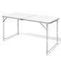 Campingtisch zusammenklappbar höhenverstellbar Aluminium 120 x 60 cm Campingtisch zusammenklappbar höhenverstellbar Aluminium 120 x 60 cm