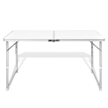 Campingtisch zusammenklappbar höhenverstellbar Aluminium 120 x 60 cm