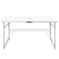 Campingtisch zusammenklappbar höhenverstellbar Aluminium 120 x 60 cm Campingtisch zusammenklappbar höhenverstellbar Aluminium 120 x 60 cm