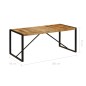 Esszimmertisch Raues Mangoholz Massiv 180 cm Esszimmertisch Raues Mangoholz Massiv 180 cm