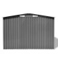 Gartenschuppen Grau Metall 257 x 205 x 178 cm Gartenschuppen Grau Metall 257 x 205 x 178 cm