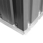 Gartenschuppen Grau Metall 257 x 205 x 178 cm Gartenschuppen Grau Metall 257 x 205 x 178 cm