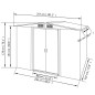 Gartenschuppen Grau Metall 257 x 205 x 178 cm Gartenschuppen Grau Metall 257 x 205 x 178 cm