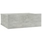 Hängender Nachttisch Betongrau 40x30x15 cm Holzwerkstoff Hängender Nachttisch Betongrau 40x30x15 cm Holzwerkstoff