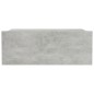 Hängender Nachttisch Betongrau 40x30x15 cm Holzwerkstoff Hängender Nachttisch Betongrau 40x30x15 cm Holzwerkstoff