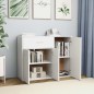vidaXL Sideboard Weiß 88x30x70 cm Holzwerkstoff vidaXL Sideboard Weiß 88x30x70 cm Holzwerkstoff