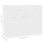 vidaXL Sideboard Weiß 88x30x70 cm Holzwerkstoff vidaXL Sideboard Weiß 88x30x70 cm Holzwerkstoff