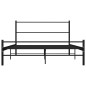 vidaXL Bettgestell Schwarz Metall 120x200 cm vidaXL Bettgestell Schwarz Metall 120x200 cm
