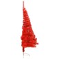 Künstlicher Halb-Weihnachtsbaum mit Ständer Rot 180 cm PVC Künstlicher Halb-Weihnachtsbaum mit Ständer Rot 180 cm PVC