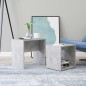Couchtisch-Set Betongrau 48x30x45 cm Holzwerkstoff Couchtisch-Set Betongrau 48x30x45 cm Holzwerkstoff