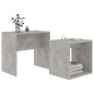 Couchtisch-Set Betongrau 48x30x45 cm Holzwerkstoff Couchtisch-Set Betongrau 48x30x45 cm Holzwerkstoff