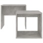 Couchtisch-Set Betongrau 48x30x45 cm Holzwerkstoff Couchtisch-Set Betongrau 48x30x45 cm Holzwerkstoff