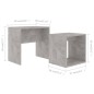 Couchtisch-Set Betongrau 48x30x45 cm Holzwerkstoff Couchtisch-Set Betongrau 48x30x45 cm Holzwerkstoff