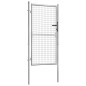 Gartentor Verzinkter Stahl 105x200 cm Silbern Gartentor Verzinkter Stahl 105x200 cm Silbern